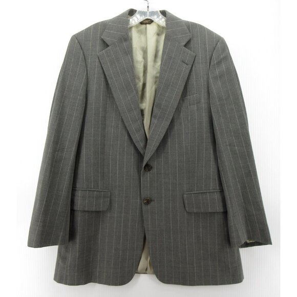 Paul Stuart Sport Coat 40 Blazer Wool Cashmere Pinstripe Union VINTAGE*